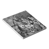 Illustrierte Weihnachtskrippe Notizblock (angewinkelt)