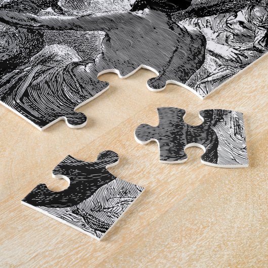 Illustrierte Weihnachtskrippe Puzzle (Seite)