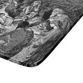 Illustrierte Weihnachtskrippe Schneidebrett (Ecke)