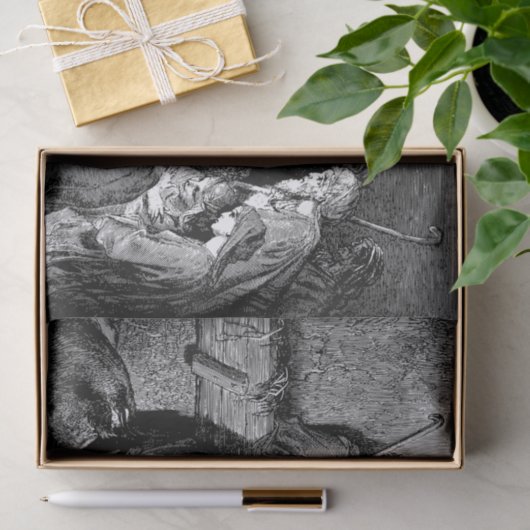 Illustrierte Weihnachtskrippe Seidenpapier (Geschenk)