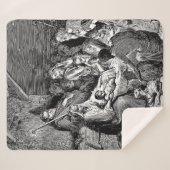 Illustrierte Weihnachtskrippe Sherpadecke (Vorderseite (Horizontal))