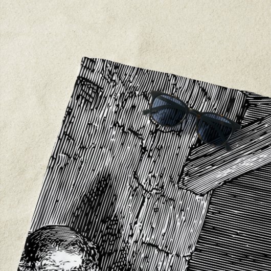 Illustrierte Weihnachtskrippe Strandtuch (Beispiel)