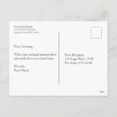 Illustrierte Weihnachtswadenkarte Foto Postkarte (Rückseite)