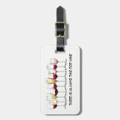 Illustrierte Weingläser mit Wein Gepäckanhänger (Vorderseite vertikal)