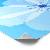 Illustrierte, weiße Mondblütenfavoriten Poster (Ecke)