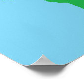 Illustrierte Weltkarte 3 Poster (Ecke)