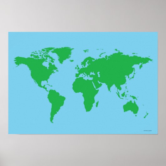 Illustrierte Weltkarte 3 Poster (Vorne)