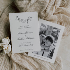 Illustrierte Whimsikeits-Hochzeit Save The Date