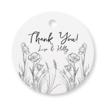 Illustrierte Wildblumen Hochzeitseinladungen