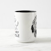Illustrierte Zeichnung eines Goldendoodle Tasse (Zentrum)