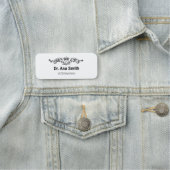 Illustrierter Beruf im Tierarzt Namensschild (Beispiel)