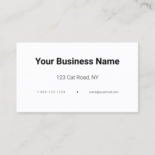 Illustrierter Beruf im Tierarzt Visitenkarte (Rückseite)