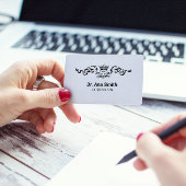 Illustrierter Beruf im Tierarzt Visitenkarte