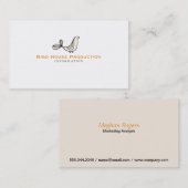 Illustrierter Bird Visitenkarte (Vorne/Hinten)