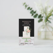 Illustrierter Cake Designer Hochzeitsplaner Visitenkarte (Stehend Vorderseite)