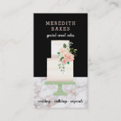 Illustrierter Cake Designer Hochzeitsplaner Visitenkarte (Vorderseite)