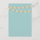 Illustrierter Cartoon Couple Portrait Hochzeit RSVP Karte (Rückseite)