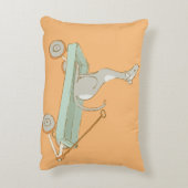 Illustrierter Cartoon Dog Dekokissen (Rückseite(Vertikal))