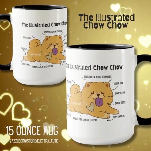 ILLUSTRIERTER CHOW TASSE