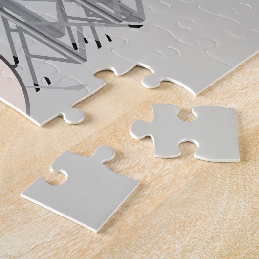 Illustrierter Drum Set Hintergrund Puzzle (Seite)