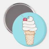 Illustrierter Eiscreme-Kon-Kühlschrankmagnet Magnet (Vorderseite/Rückseite)