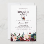 Illustrierter Fall Blumenüberraschen Party Einladung (Vorderseite)