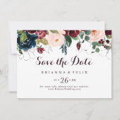 Illustrierter Fall Horizontale Hochzeit Save The Date (Vorderseite)