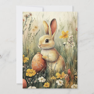 Illustrierter Frühlingshafen Ostern Feiertagskarte