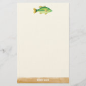 Illustrierter Großfisch Briefpapier (Vorderseite)