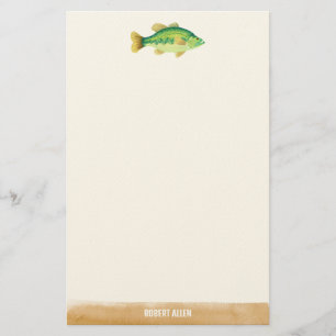 Illustrierter Großfisch Briefpapier