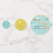 Illustrierter Hundekindergeburtstag Confetti Konfetti (Vorderseiten)