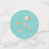 Illustrierter Hundekindergeburtstag Confetti Konfetti (Klein Vorderseite)