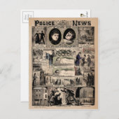 Illustrierter Jack der Polizeinachrichten Postkarte (Vorne/Hinten)