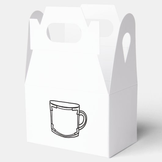 Illustrierter Kaffee Geschenkschachtel (Geöffnet)