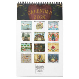 illustrierter Kalender 2024 von Giao Williams