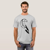 Illustrierter Kitesurfer T-Shirt (Vorne ganz)
