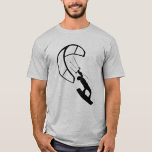 Illustrierter Kitesurfer T-Shirt