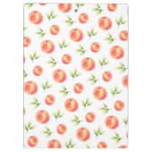 Illustrierter Name personalisiert Peach Klemmbrett (Rückseite)