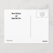 Illustrierter Personalisierter SnowGlobe-Benutzerd Postkarte (Rückseite)