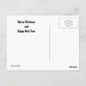 Illustrierter Personalisierter SnowGlobe-Benutzerd Postkarte (Rückseite)