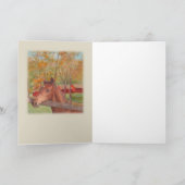 Illustrierter Pferdestern-u. -streifen-Geburtstag Karte (Innenseite)