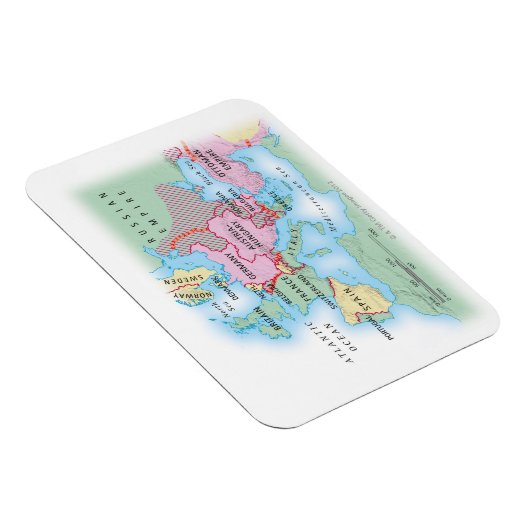 Illustrierter Plan für Europa Magnet (Rechte Seite)