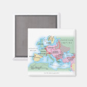 Illustrierter Plan für Europa Magnet (Vorderseite/Rückseite)