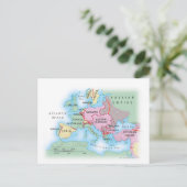 Illustrierter Plan für Europa Postkarte (Stehend Vorderseite)