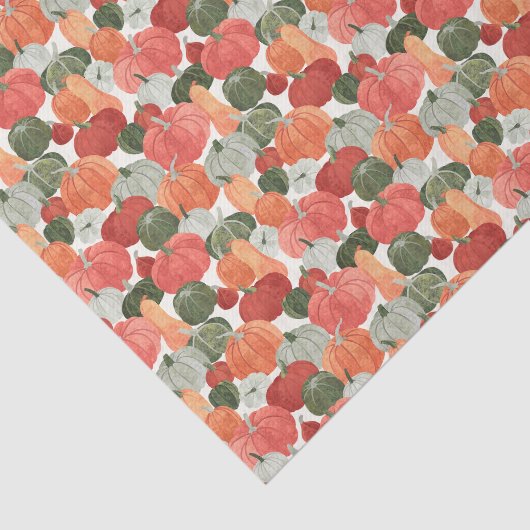 Illustrierter Pumpkin-Patch Seidenpapier (Ausschnitt)