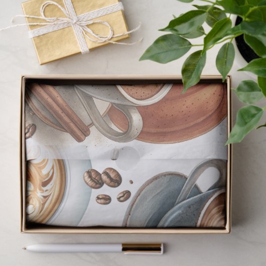 Illustrierter Pumpkin Spice-Wrap Seidenpapier (Geschenk)