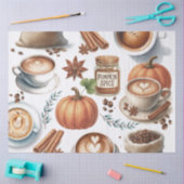 Illustrierter Pumpkin Spice-Wrap Seidenpapier (Basteln)