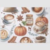 Illustrierter Pumpkin Spice-Wrap Seidenpapier (Vorderseite)