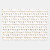 Illustrierter Regenbogen Pom Poms Weihnachtsfeiert Geschenkpapier Set (Vorderseite)