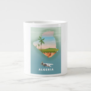 Illustrierter Reiseposter-Druck Algerien. Jumbo-Tasse